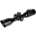AccuShot Leapers 2-7X44 30mm True Long Eye Relief Scout Rifle Scope with Glass IE Mil-Dot, MS QD Rings